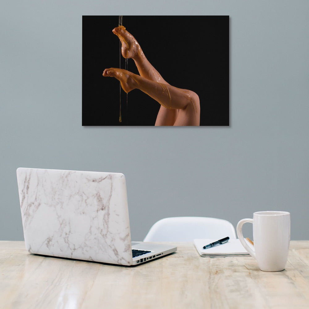 Gymnast feet in honey 2 Frame