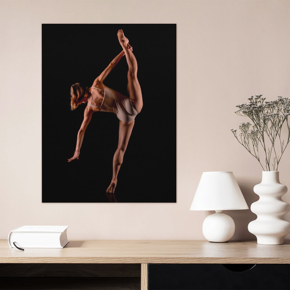 Gymnast Girl Back Low Light Frame