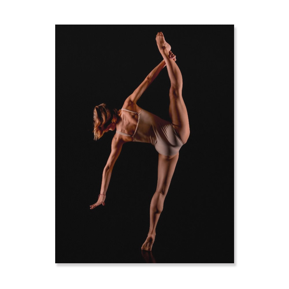 Gymnast Girl Back Low Light Frame