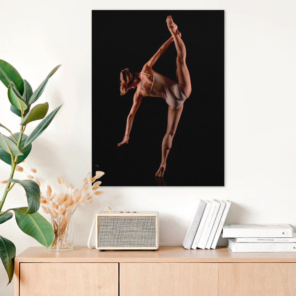 Gymnast Girl Back Low Light Frame