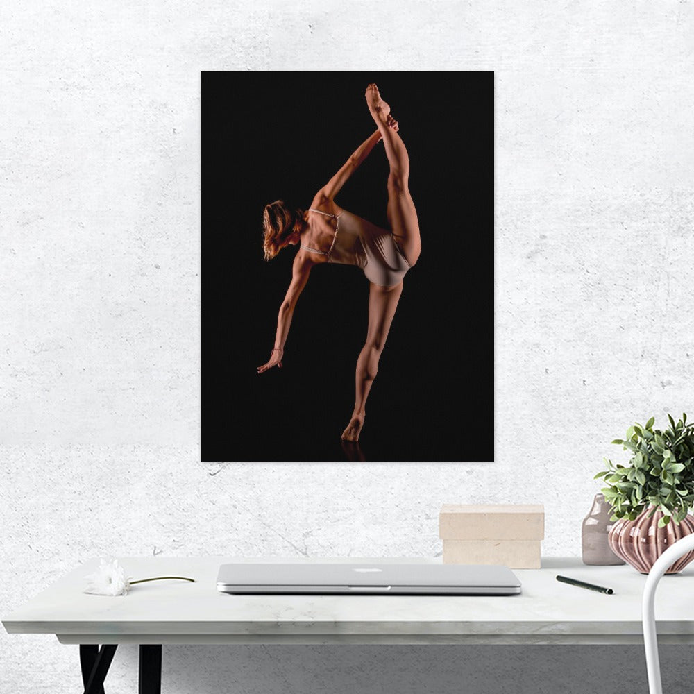 Gymnast Girl Back Low Light Frame