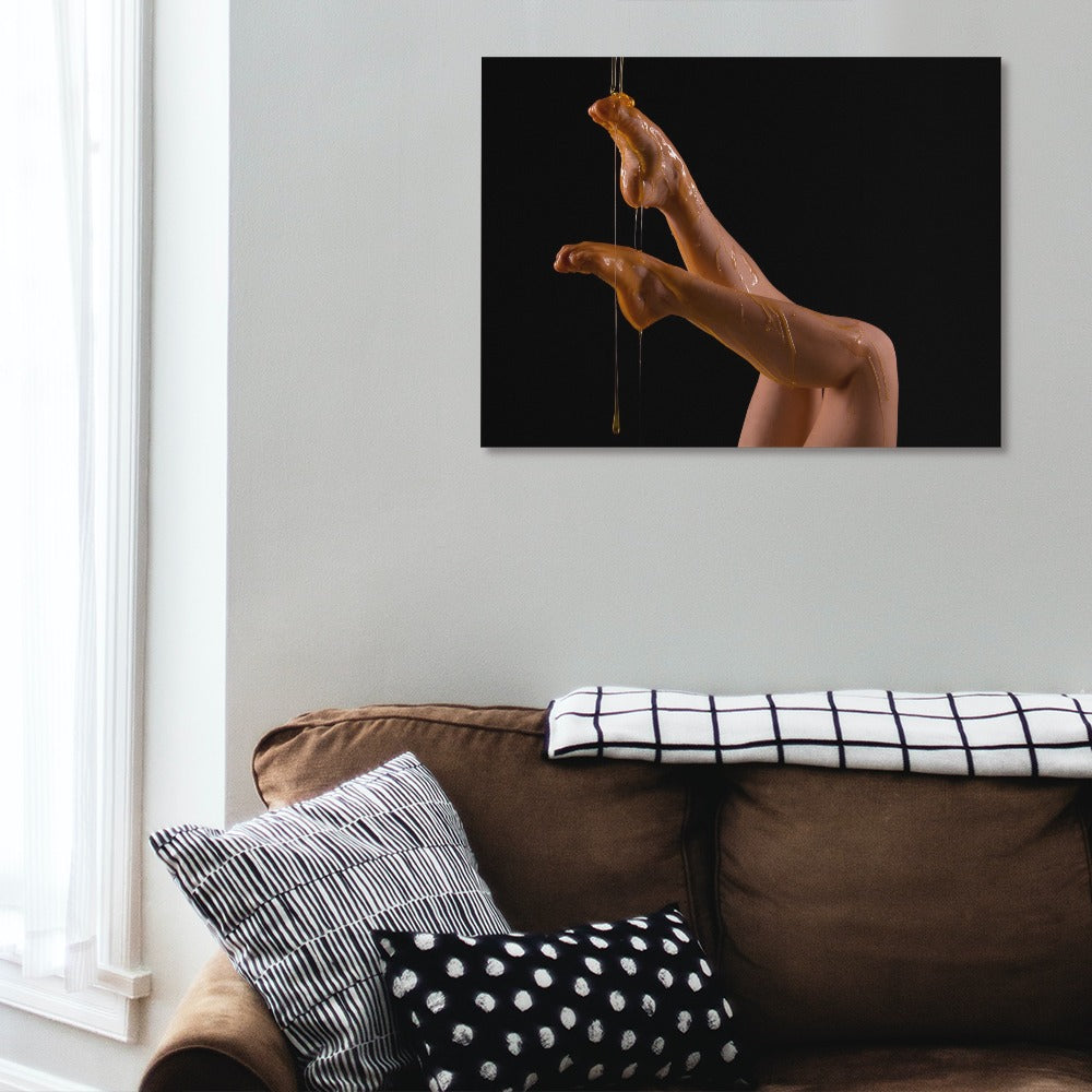 Gymnast feet in honey 2 Frame