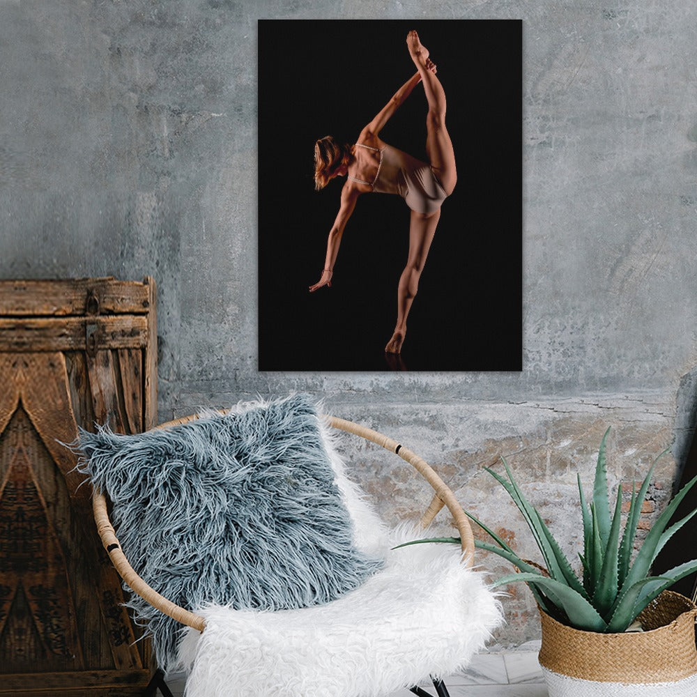 Gymnast Girl Back Low Light Frame